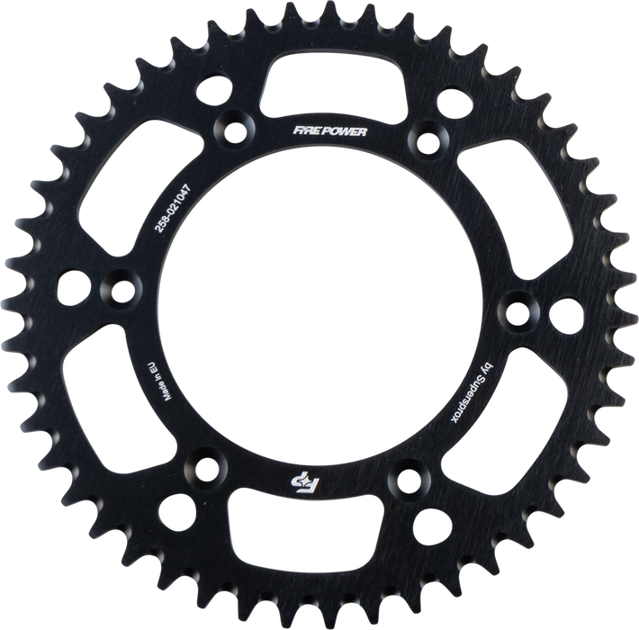 Fire Power 258-021047 FPA-210-47-BLK REAR SPROCKET ALUMINUM 47T BLK