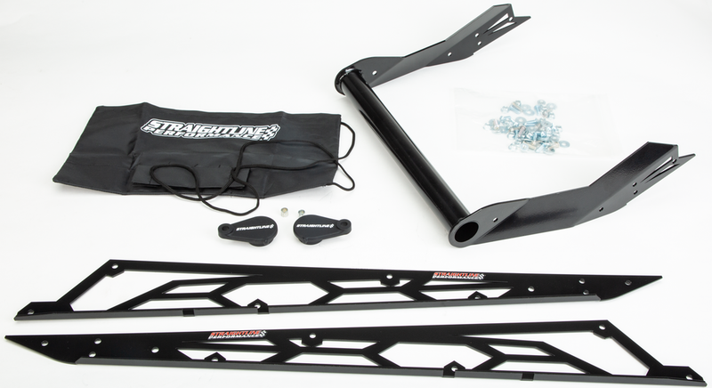Straightline Performance Hide 'N' GO Rear Bumper POL 163" Black - 182-115 Polaris Snowmobiles 2016-2020