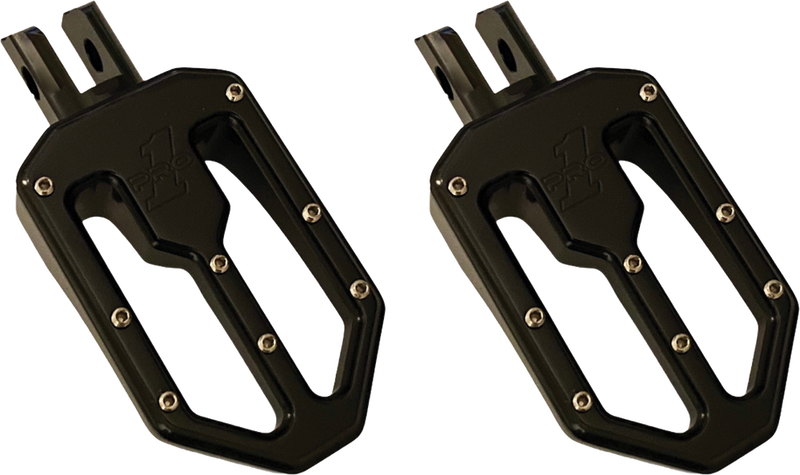 Pro One M8 PEG Moto V2 Black Anodize - 500752B For Harley Softail 2018-2020