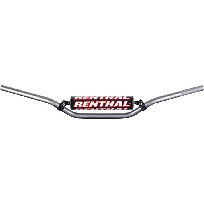 RENTHAL R7221-SI 722-01-SI-01-185 7/8" Off-Road Handlebar — CR/Moto/Enduro/High/MX/Ricky Johnson Handlebar - 7/8" - 722 - CR High/Ricky Johnson - Silver