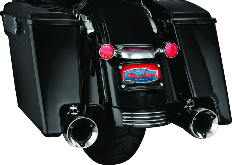 Kuryakyn 3147 Curved License Plate Mount Black - User 1