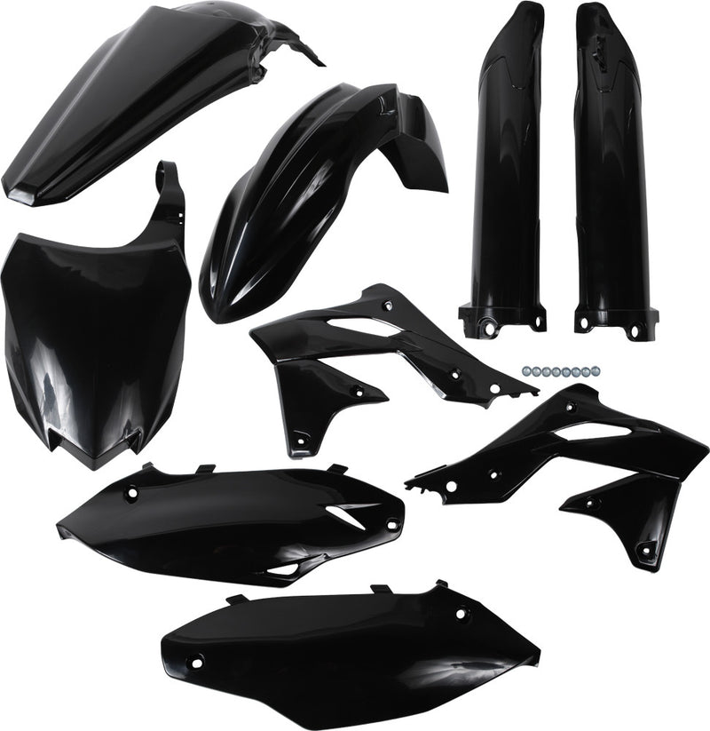 Acerbis Full Plastic Kit Black - 2314180001 Kawasaki KX 250 2013-2016