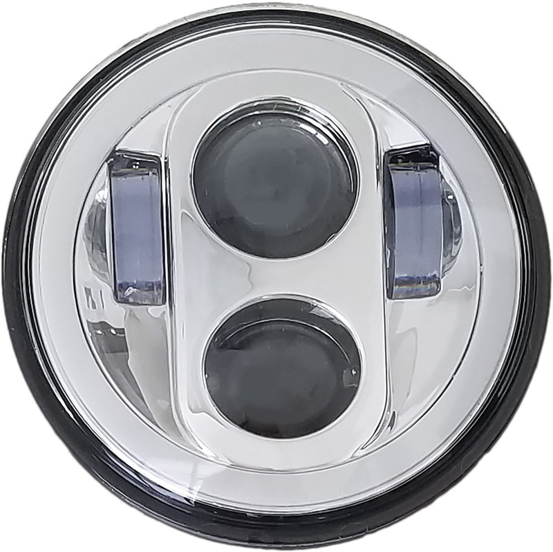 Pathfinder 226-0035 HD5MCH 5 3/4" LED HEADLIGHT WITH FULL HALO CHROME