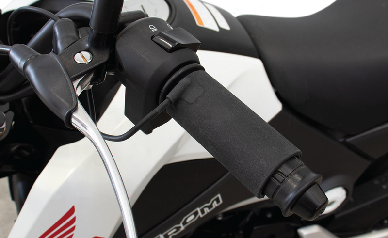 Koso North America 27-5825 AX120000 X-CLAWS HEATED GRIPS CLIP-ON SLEEVE USB BLACK