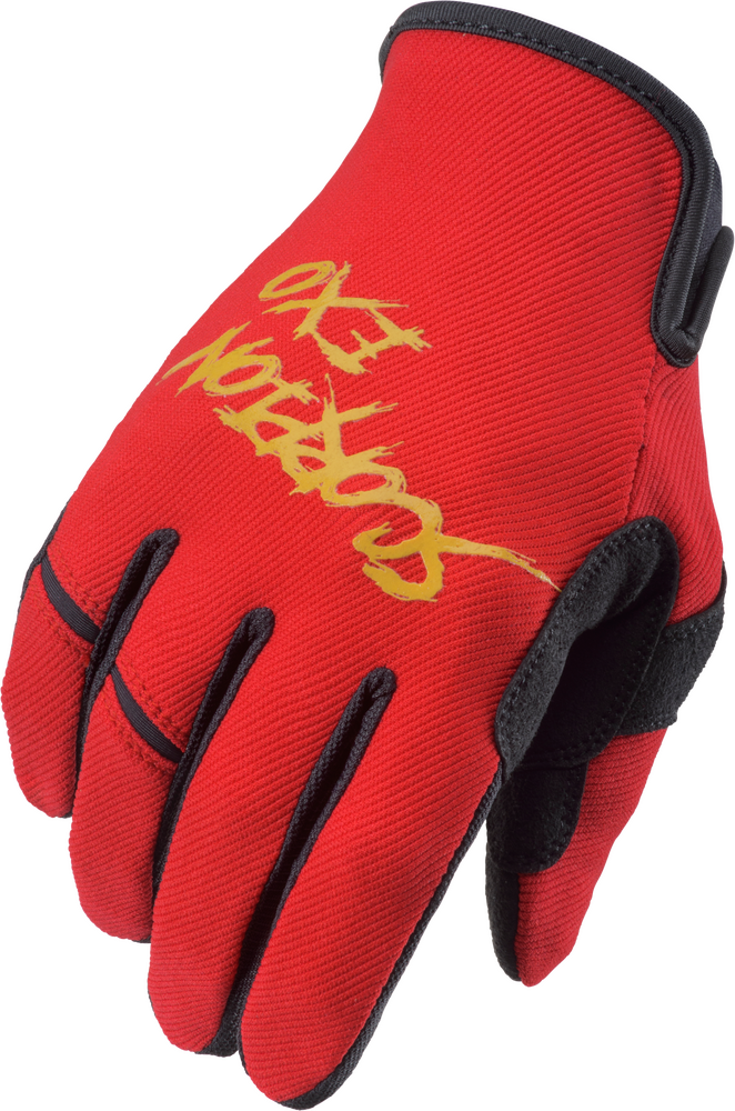 Scorpion Exo 75-61632X G46-017 AIR-STRETCH GLOVES GRIND RED/GOLD 2X