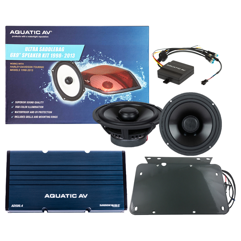 Aquatic Av Ultra Speaker Kit Fltr ` - RG300 For Harley Road Glide 1998-2013