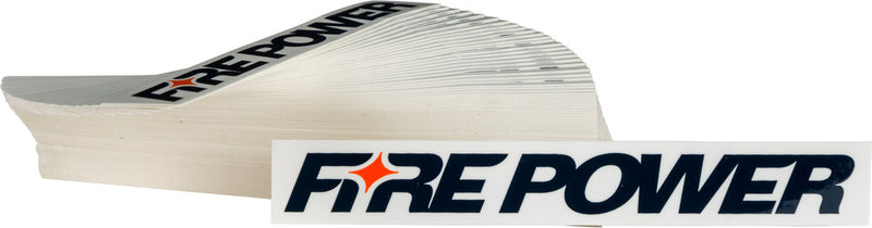 Fire Power 99-8102 99-8102 FIRE POWER STICKER WHITE 100 PKS
