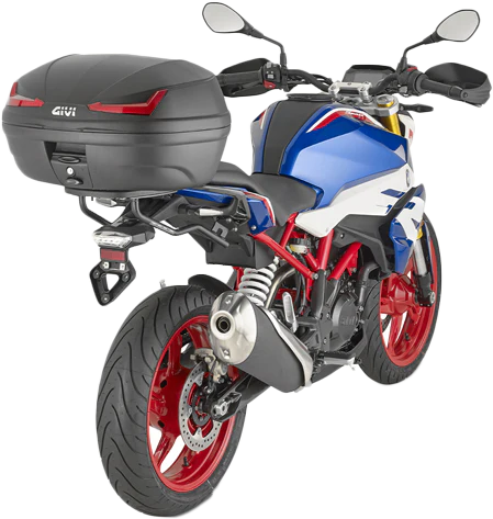 Givi 270-6703 E455NA SIMPLY IV TOP CASE 45L BLACK W/RED LENS