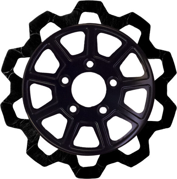 Lyndall Brakes 815-0186 4102-2133 9 SPOKE ROTOR REAR BLK/BLK BOW TIE 11.5" 5MM