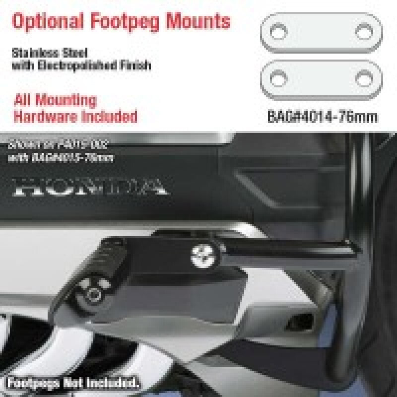 National Cycle BAG#4014-76MM 18-23 Honda GL1800 Footpeg Bracket 76 Mm. - Silver - User 1