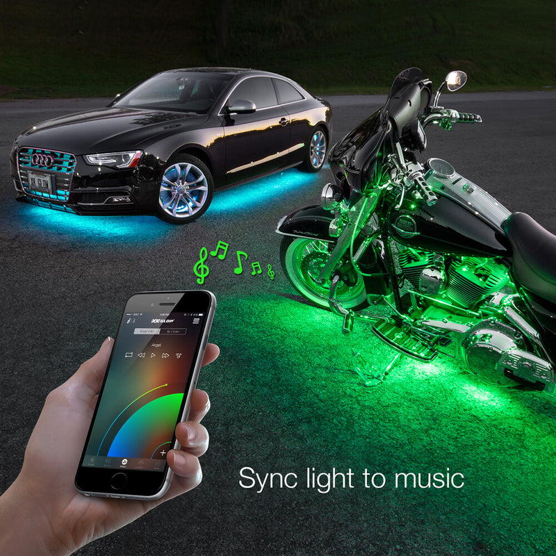 Xk Glow 653-0009 KS-MOTO-MINI MINI ACCENT LIGHT APP KIT 8PC