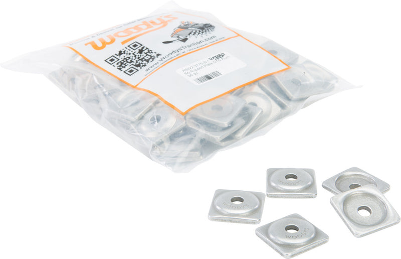 Woody's 18-1091-96 ASW2-3775-B DIGGER SUPPORT PLATES SQUARE ALUM. 5/16" 96/PK