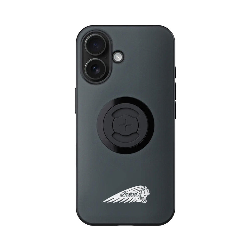 Sp Connect 194-50806 50806 INDIAN PHONE CASE W/HEADDRESS IPHONE 16 GRAY W/LOGO
