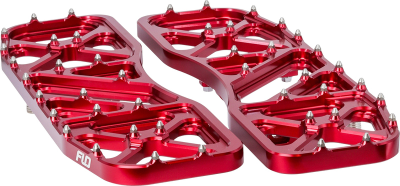 Flo Motorsports 122-8171 FPEG-800V5-2R V5 FLOORBOARDS RED INDIAN