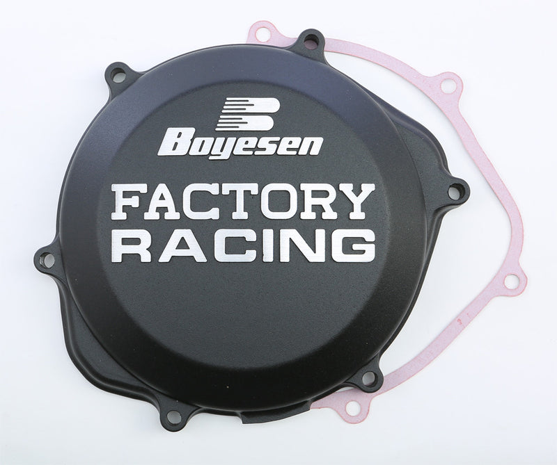Boyesen Factory Racing Clutch Cover Black - CC-06B Honda CRF450R / TRX450R / TRX450R Sportrax / TRX450ER 2002-2009