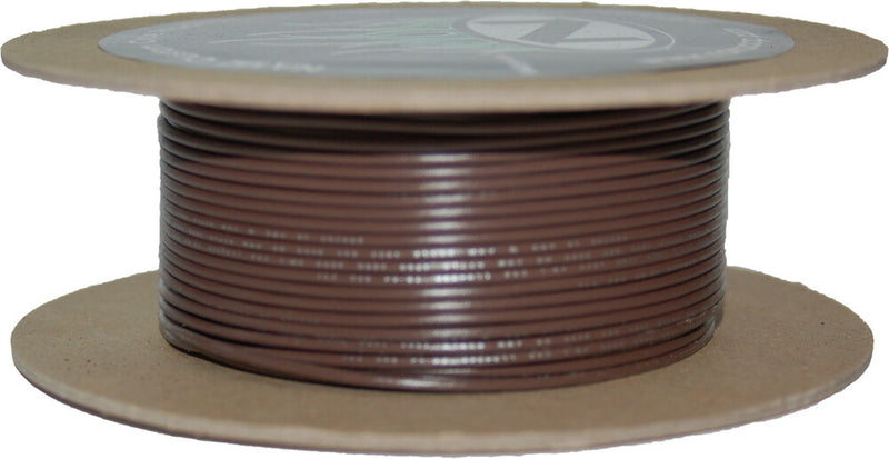 Namz Custom Cycle 850-08938 NWR-1-100 #18-GAUGE BROWN 100' SPOOL OF PRIMARY WIRE