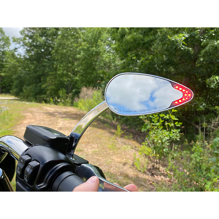 CUSTOM DYNAMICS 0640-1456 CD-MIRROR-C Mirror - Chrome - Amber/White