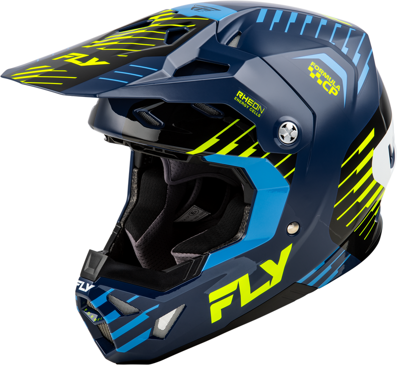 Youth Formula CP Slice Helmet Navy/Hi Vis/White Yl