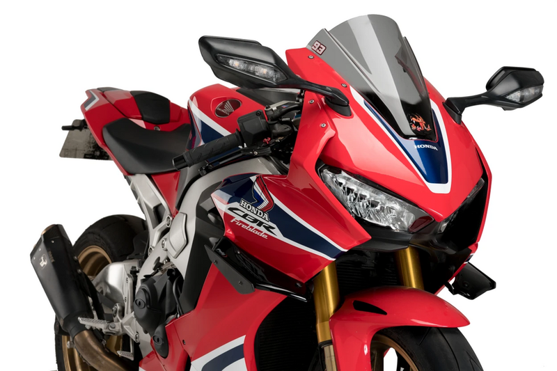 Puig Hi-Tech Parts Sport Side Spoilers Black - 9729N Honda CBR1000RR 2021-2025