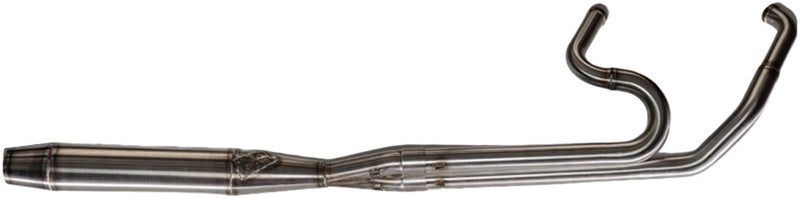Sawicki 2IN1 TC FLT Full Length Cannon Brushed SS - 930-01087 For Harley Touring 1995-2016