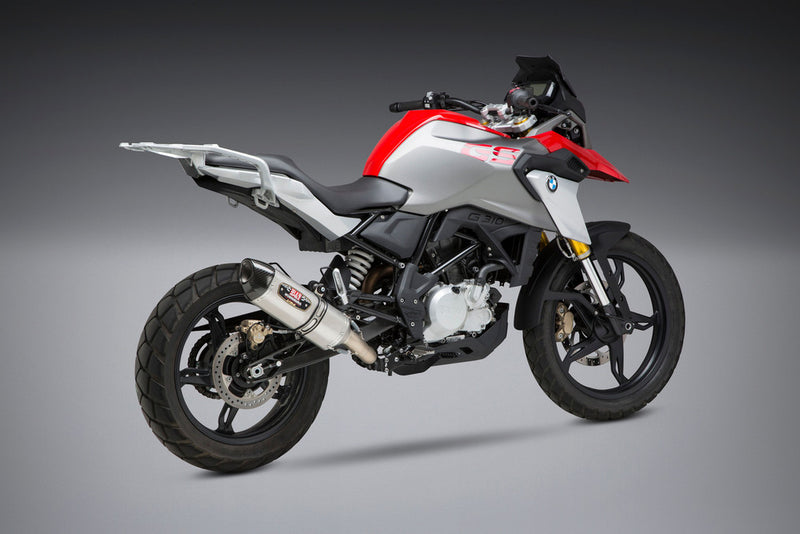 Yoshimura Exhaust Street R-77 Slip-ON SS-SS-CF Works - 15350AJ521 BMW 310 / G310GS / G310R 2018-2024