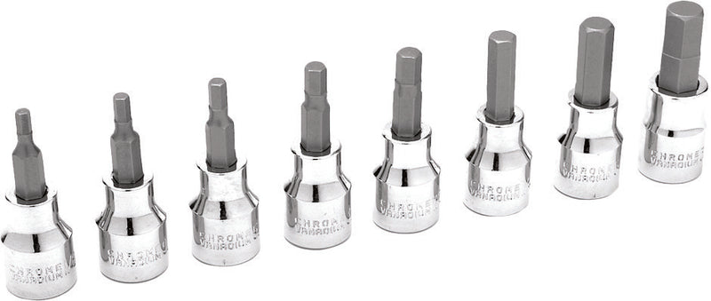 Performance Tool 117-1081 W38870 8 PC 3/8" SAE HEX BIT SET