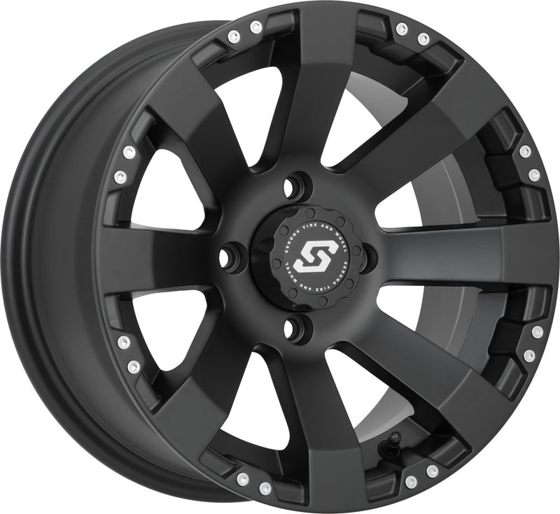 Sedona 570-1147 A7527037-T-52S SPYDER WHEEL 12X7 4/137 5+2 (+10MM) BLACK