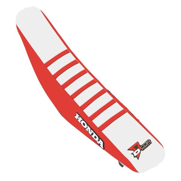D'cor Visuals D-Cor Seat Cover RED White RED Ribs CRF250/450 - 30-10-474 Honda CRF450R / CRF450RX / CRF250R 2017-2021