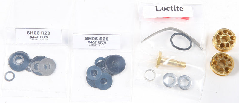 Race Tech Gold Fork Valve Kit - FMGV S2050C For Harley Street Rod / Night Rod Special / Sportster 1200 / -Rod Muscle 2006-2012