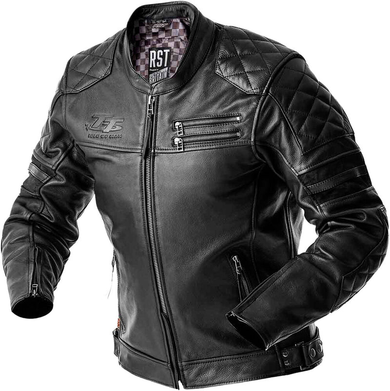Rst 556-3639042 103639BLK-42 HILLBERRY D3O JACKET BLACK LEATHER MD