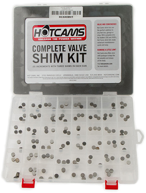 Hot Cams Valve Shim Kit 141PC - HCSHIM01 Suzuki Motorcycles 1992-2024
