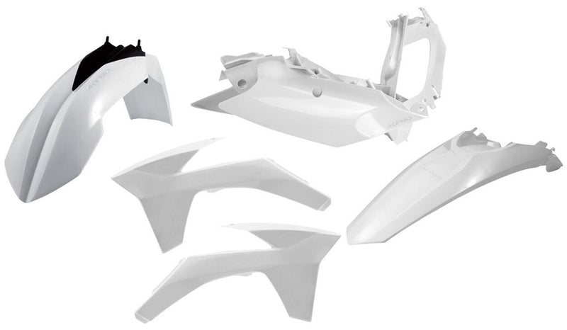 Acerbis Plastic Kit White - 2205470002 KTM Dirt Bikes 2011-2012