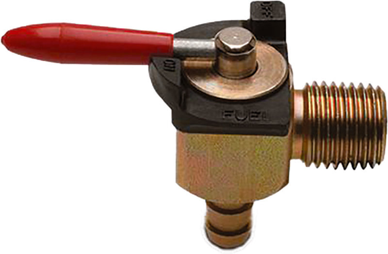 Motion Pro 57-20085 12-0085 FUEL VALVE 90 DEGREE 1/4" NPT X 1/4" BARB VITTON SEAL