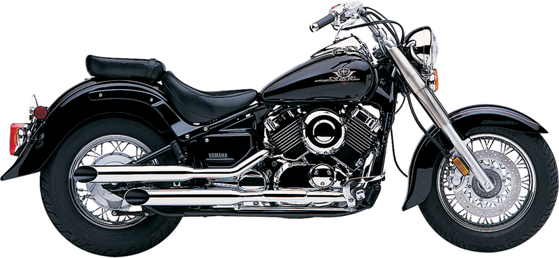 Cobra Blvd Slashcut Slip ON Chrome Yamaha V-Star 650 - 2163SC Yamaha V-Star 650 1998-2005