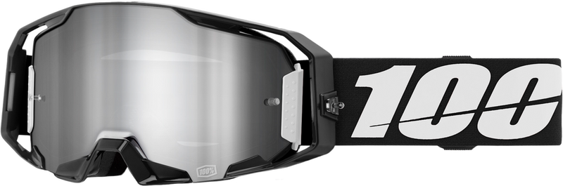 100% 610-5310 50060-00001 ARMATIC GOGGLE BLACK MIRROR SILVER FLASH LENS