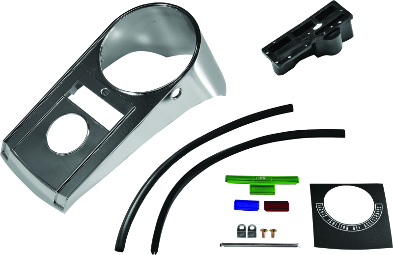 Bikers Choice 490243 68-84FL 71-72 FX 80-86 Fxwg 84-95 Softail Chrome Cast Dash Replaces H-D 71241-77T 91 - Photo - Primary
