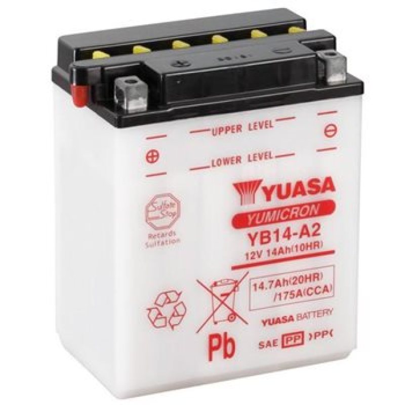 Yuasa Battery YUAM2214YIND Yuasa YB14L-A2 Yumicron CX 12-Volt Battery - User 1