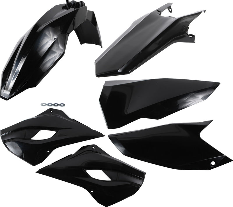 Acerbis Plastic Kit Black - 2393440001 Husqvarna Dirt Bikes 2014-2016