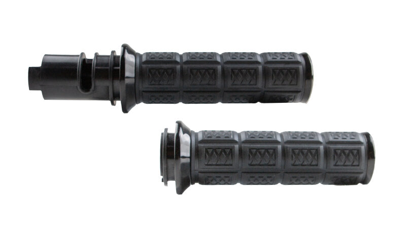 Kuryakyn 10142-2 Enygma Grips Throttle-by-wire Black - User 1