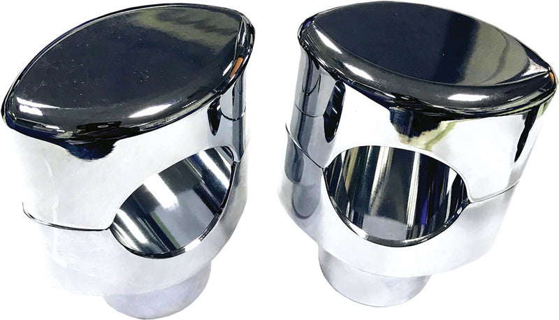 Harddrive 240973 Riser Kit FOR 1.25" DIA 1.5" Tall Chrome For Harley Motorcycles 2006-2017