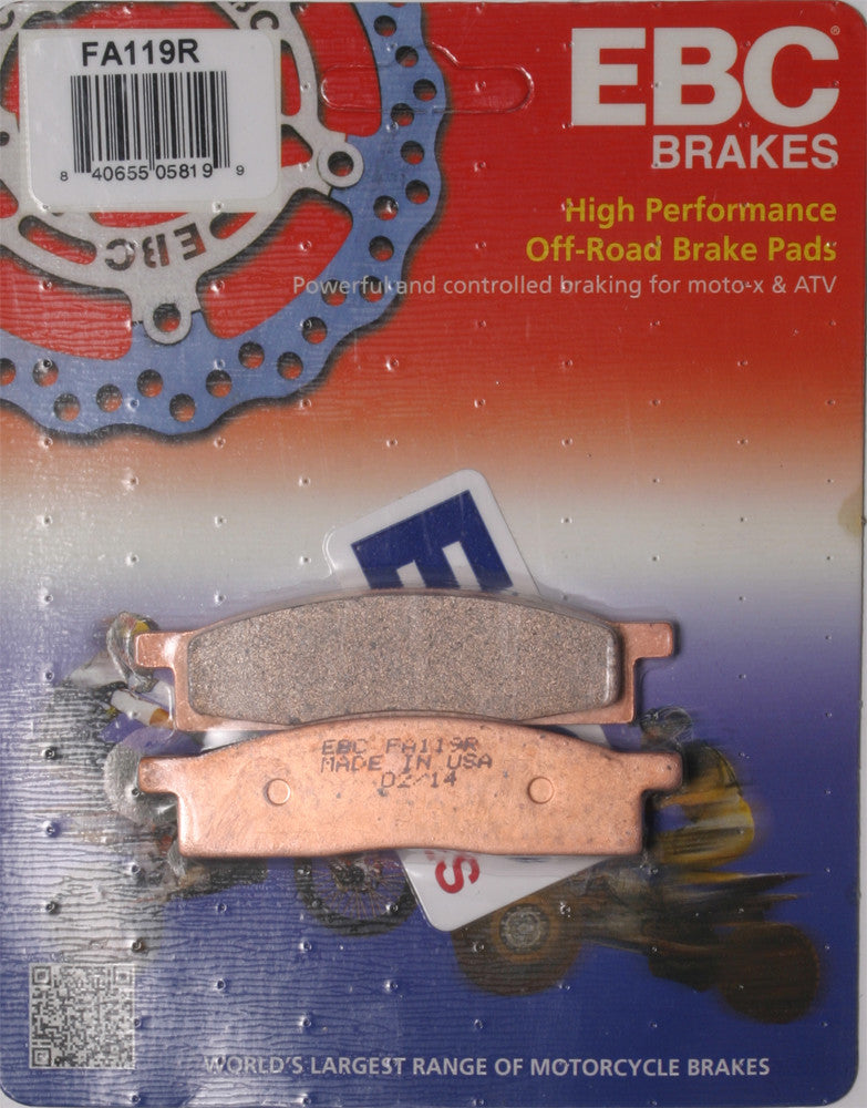 EBC Brake Pads - FA119R Yamaha Dirt Bikes 1986-2020