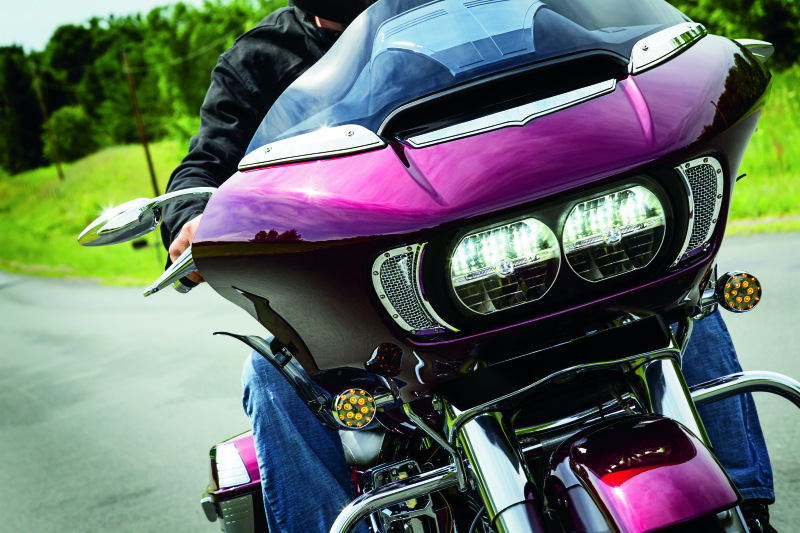 Kuryakyn 6518 Mesh Headlight Vent Accents Chrome - User 1