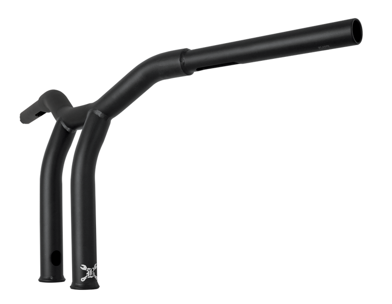 Burly Brand Dominator Raked Bar 10" 1.25" Matte Black - B12-6051SB For Harley Motorcycles 1980-2024 | Yamaha Watercraft 1998-2004