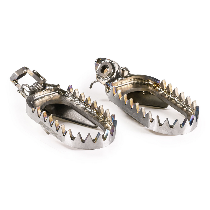 RFX Factory Footpegs Titanium KTM Husqvarna GAS - FXFR 50400 GPTI For Husqvarna Dirt Bikes 2023-2026 | KTM Dirt Bikes 2023-2026