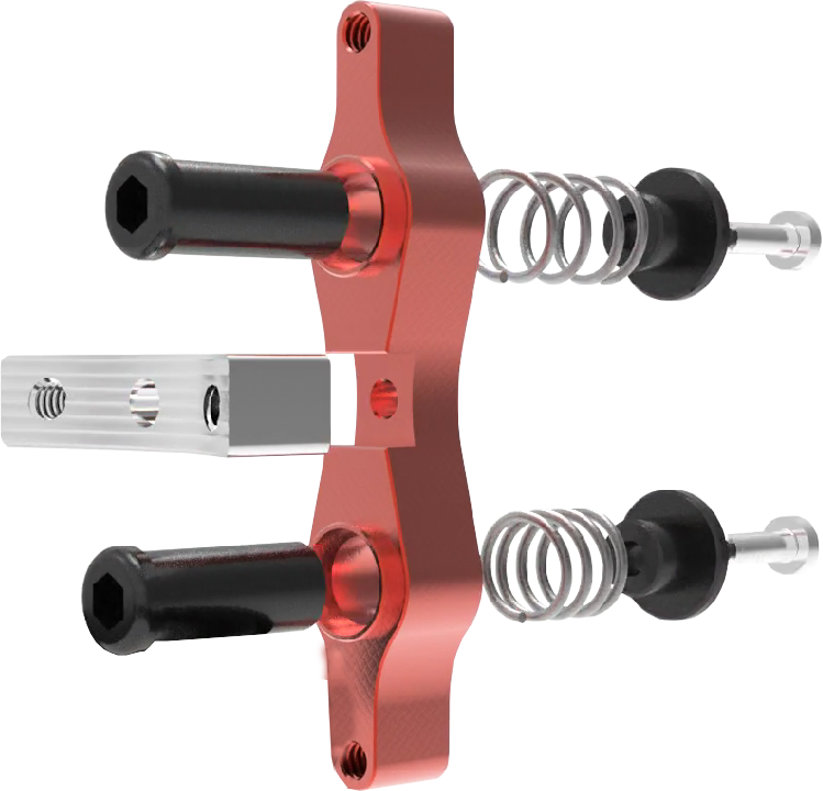Tamer 188-8002R HH-DBU-02R TAMER DOUBLE BUTTON X-WING RED