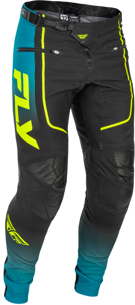 Fly Racing 379-06528 379-06528 RAYCE BICYCLE PANTS TEAL/BLACK/LIME SZ 28