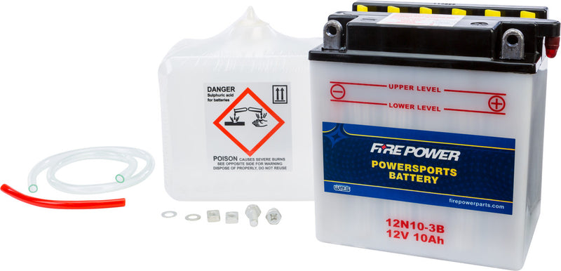 Fire Power Battery W Acid 12V - 12N10-3B Kawasaki 200 1978-1979