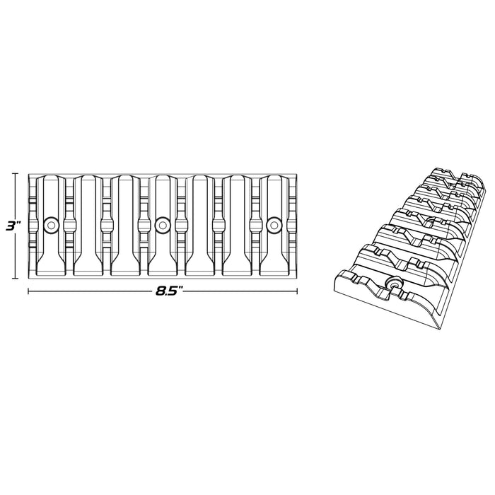 CALIBER 3902-0057 13350 Grip Glides™ for Tilt Trailer Trailer Grip Glides