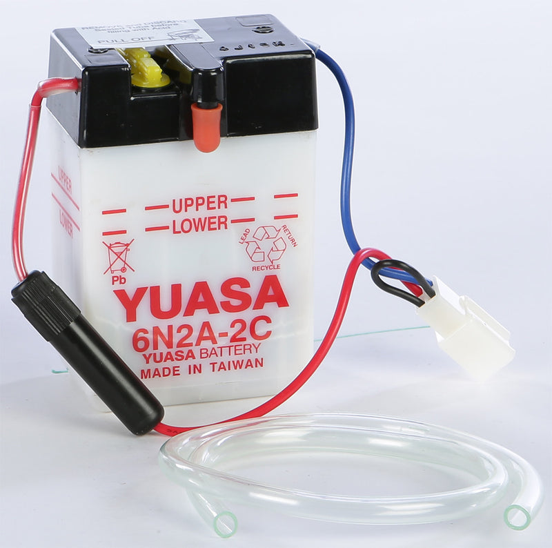 Yuasa Battery 6N2A-2C Conventional - YUAM262AC Honda Trail / SL70K Motorsport / Express 1970-1973