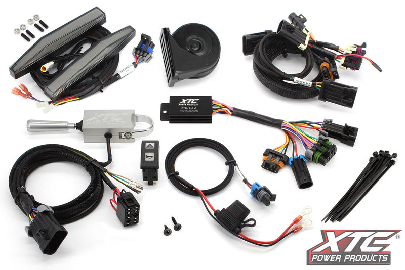 Xtc Power Products Auto Turn Signal Kit W Billet Lever AND Front DRL Lights CAN - ATS-L-CAN-COM-DRL Can-Am Commander 2021-2026